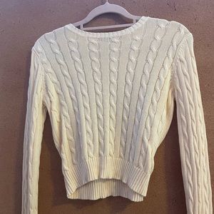 brandy mellville yellow knit sweater